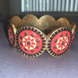 Coral/Gold Bracelet